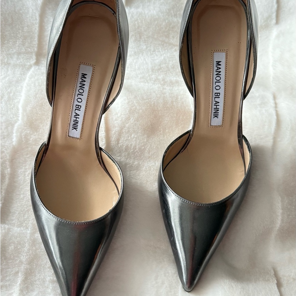 Manolo Blahnik Silver Women's Shoes